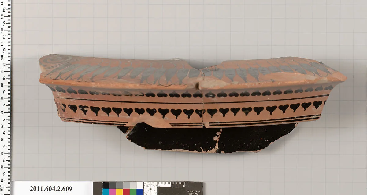 Terracotta fragment of a column-krater (bowl for mixing wine and water) — Unknown