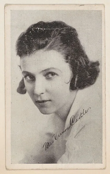 Mrs. Vernon Castle from Kromo Gravure "Leading Moving Picture Stars" (W623) — Kromo Gravure Photo Company, Detroit, Michigan