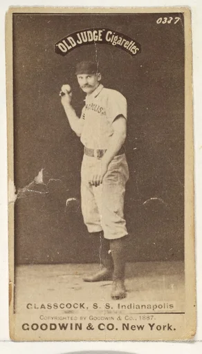 Glasscock, Shortstop, Indianapolis, from the Old Judge series (N172) for Old Judge Cigarettes