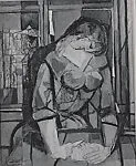 Woman Cutting Bread — Abraham Rattner