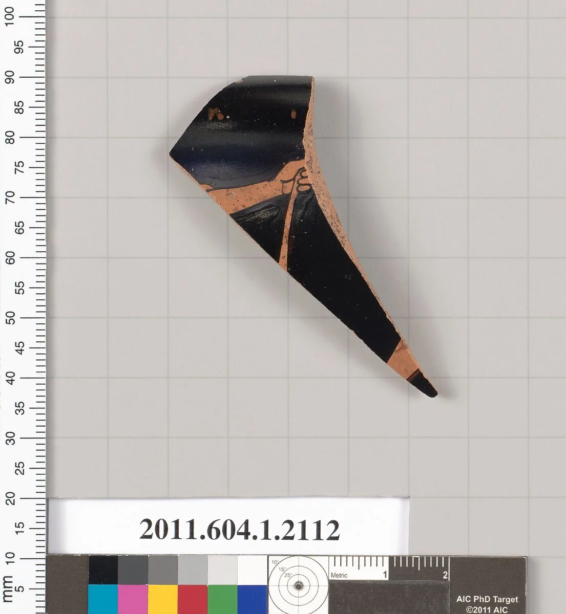 Terracotta rim fragment of a kylix (drinking cup) — Unknown