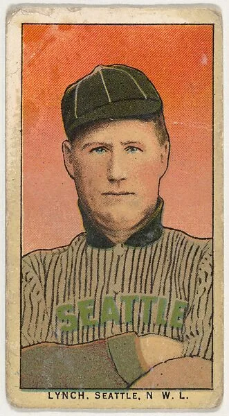 Lynch, Seattle, Northwestern League, from the "Obak Baseball Players" set (T212), issued by the American Tobacco Company to promote Obak Mouthpiece Cigarettes — American Tobacco Company