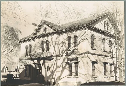 [Victorian Architecture: Two Story Italianate Revival Building: Insurance Office]