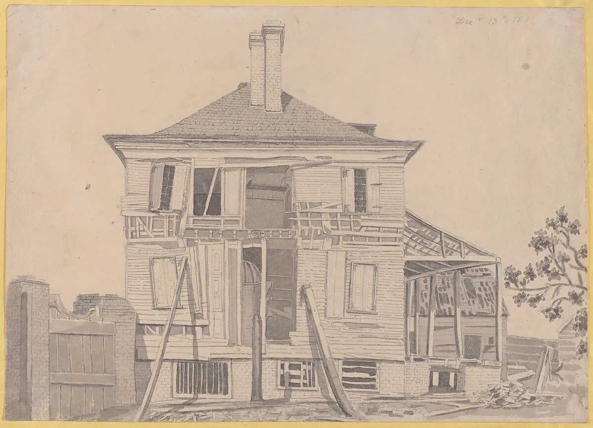 Dilapidated House — Anonymous, American, 19th century