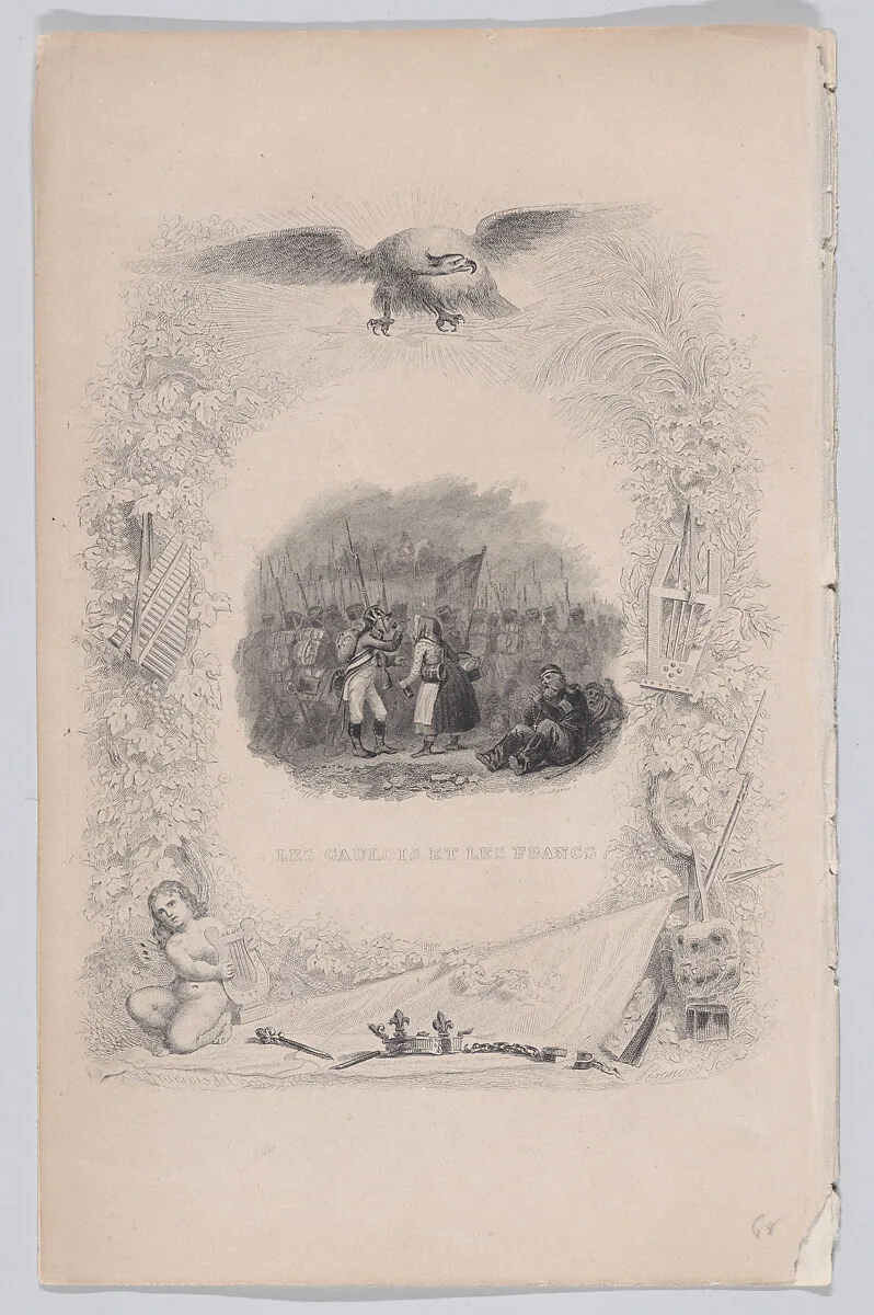 "The Gauls and the Francs" from The Songs of Béranger — Jean-Mathias Fontaine|Auguste Raffet|Fournier & Perrotin|François-Louis Français|Melchior Péronard|Pierre Jean de Béranger