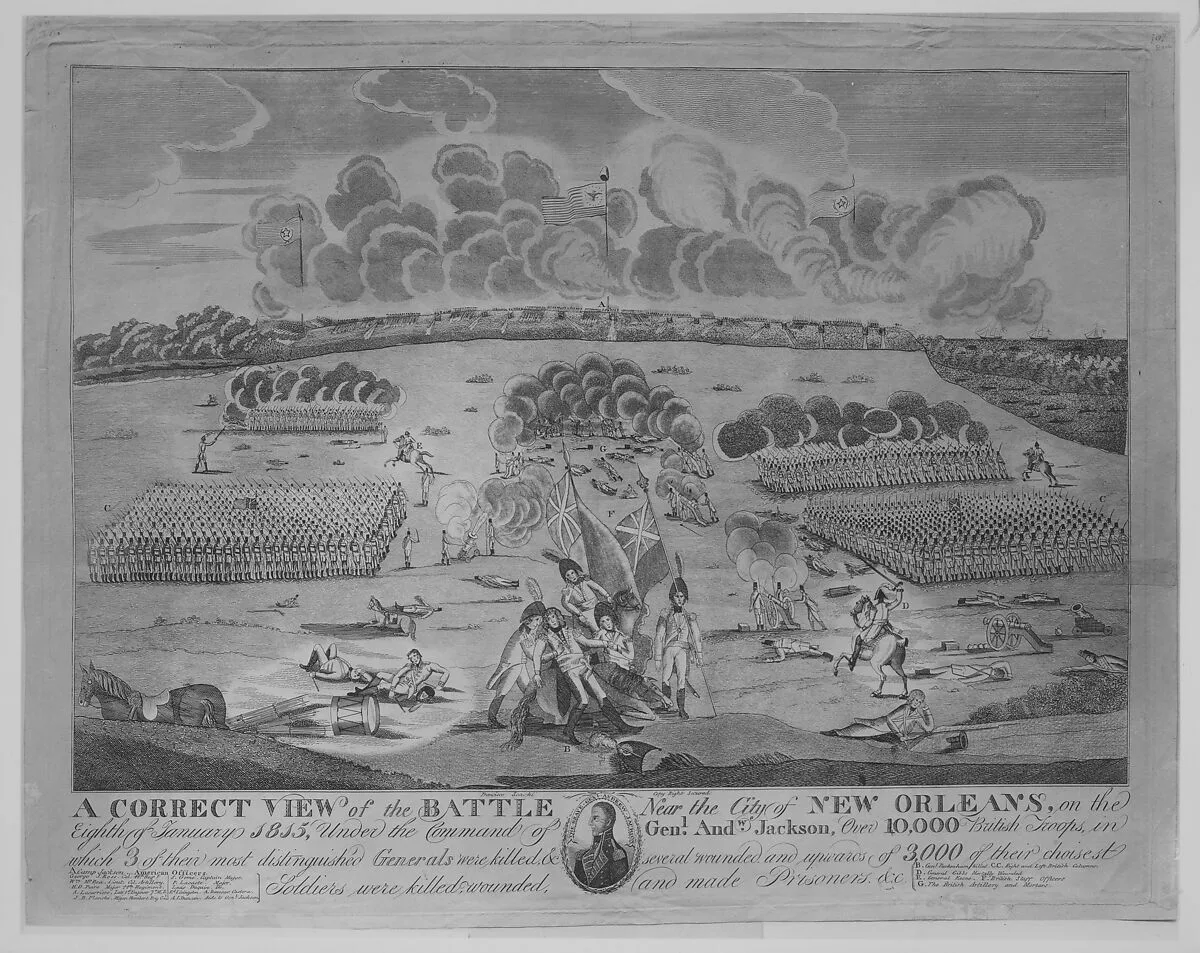 A Correct View of the Battle Near the City of New Orleans (January 8, 1815) — Francisco Scacki