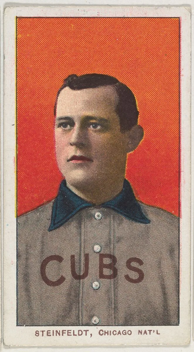 Steinfeldt, Chicago, National League, from the White Border series (T206) for the American Tobacco Company — American Tobacco Company