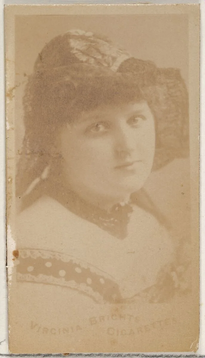 From the Actors and Actresses series (N45, Type 5) for Virginia Brights Cigarettes — Allen & Ginter