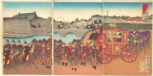 御鳳輦之図|Illustration of the Imperial Carriage (Gohōren no zu)