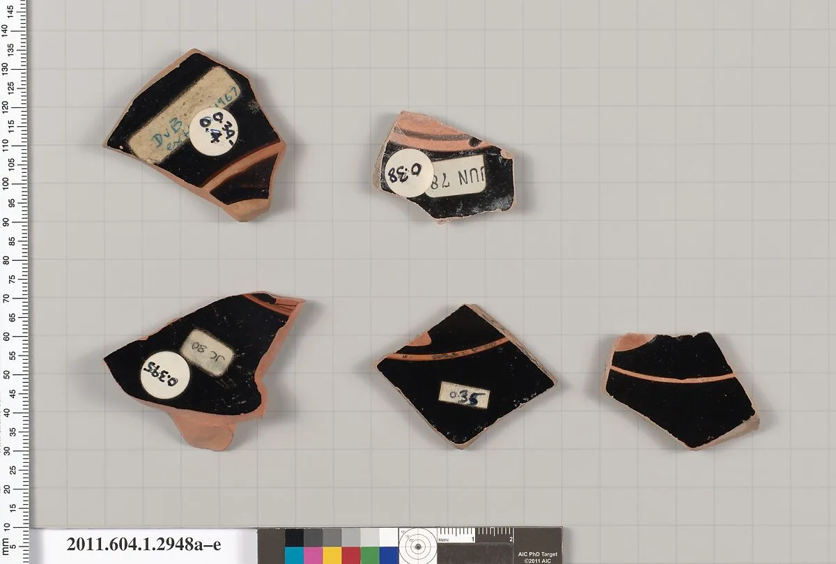Terracotta fragments of kylikes (drinking cups) — Unknown
