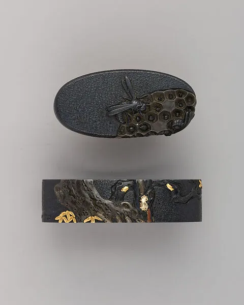 Sword-Hilt Collar and Pommel (Fuchigashira) — Unknown