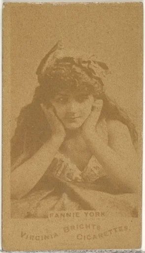 Fannie York, from the Actors and Actresses series (N45, Type 1) for Virginia Brights Cigarettes