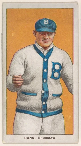 Dunn, Brooklyn, National League, from the White Border series (T206) for the American Tobacco Company
