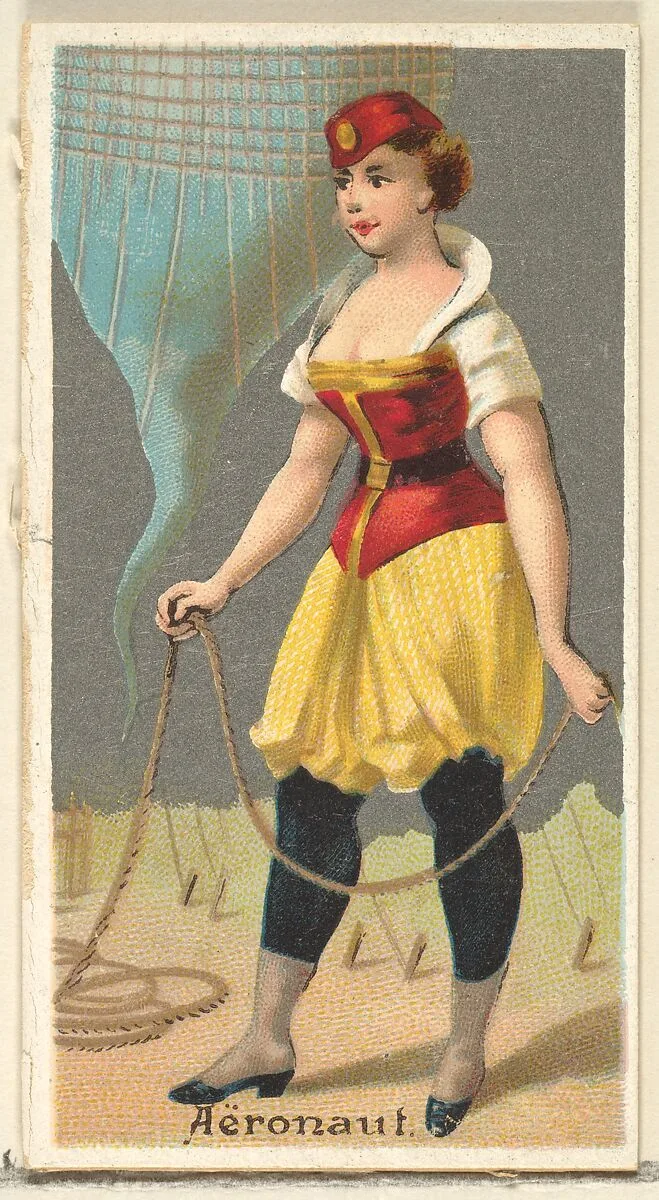 Aeronaut, from the Occupations for Women series (N166) for Old Judge and Dogs Head Cigarettes — Goodwin & Company