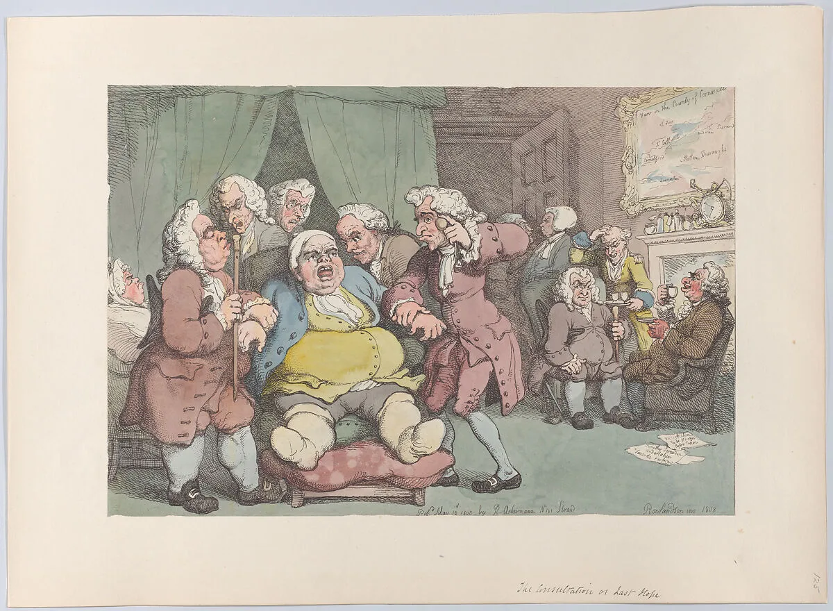 The Consultation, or Last Hope — George Murgatroyd Woodward|Thomas Rowlandson