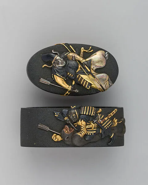 Sword-Hilt Collar and Pommel (Fuchigashira) — Unknown