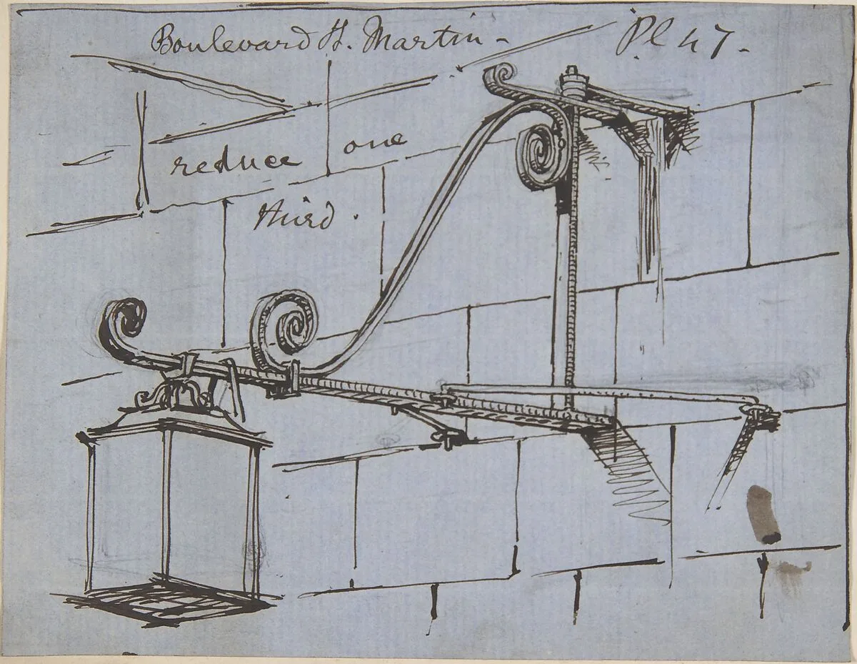 A Metal Street Lamp, Boulevard St. Martin — Richardson Ellson & Co.