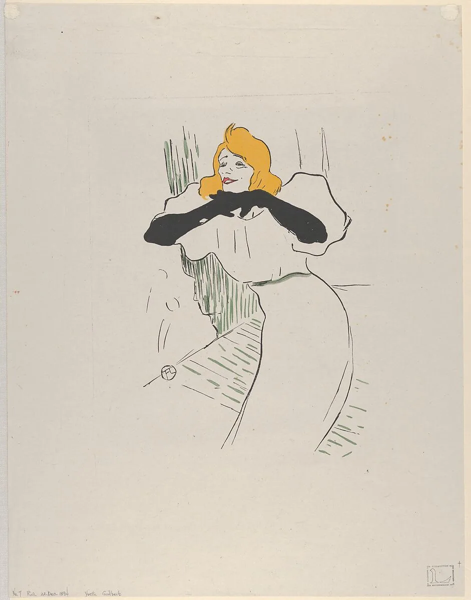 Yvette Guilbert — Henri de Toulouse-Lautrec