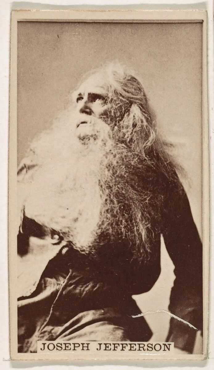 Joseph Jefferson, from the Actresses series (N245) issued by Kinney Brothers to promote Sweet Caporal Cigarettes — Kinney Brothers Tobacco Company