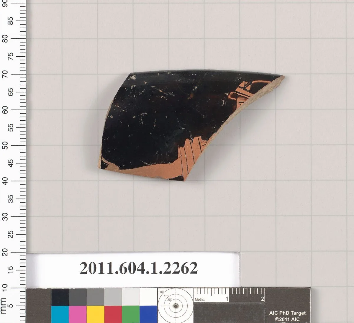 Terracotta rim fragment of a kylix (drinking cup) — Unknown