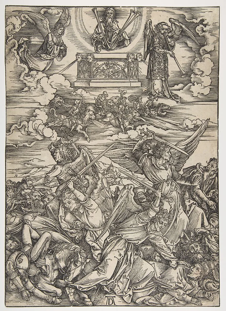 The Four Avenging Angels, from "The Apocalypse", Latin Edition — Albrecht Dürer