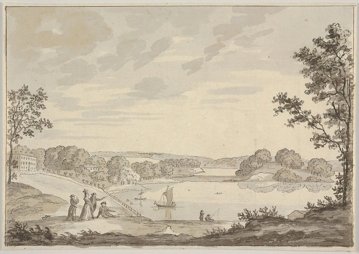 View of Naesse castle with Lake Furesø from the West — Erik Pauelsen