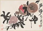 清/現代 齊白石 石榴多子圖 軸|Pomegranates — Qi Baishi