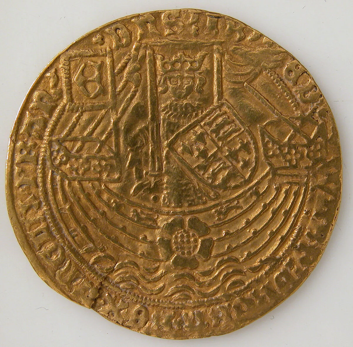 Coin with Rose Noble and Edward IV — Unknown