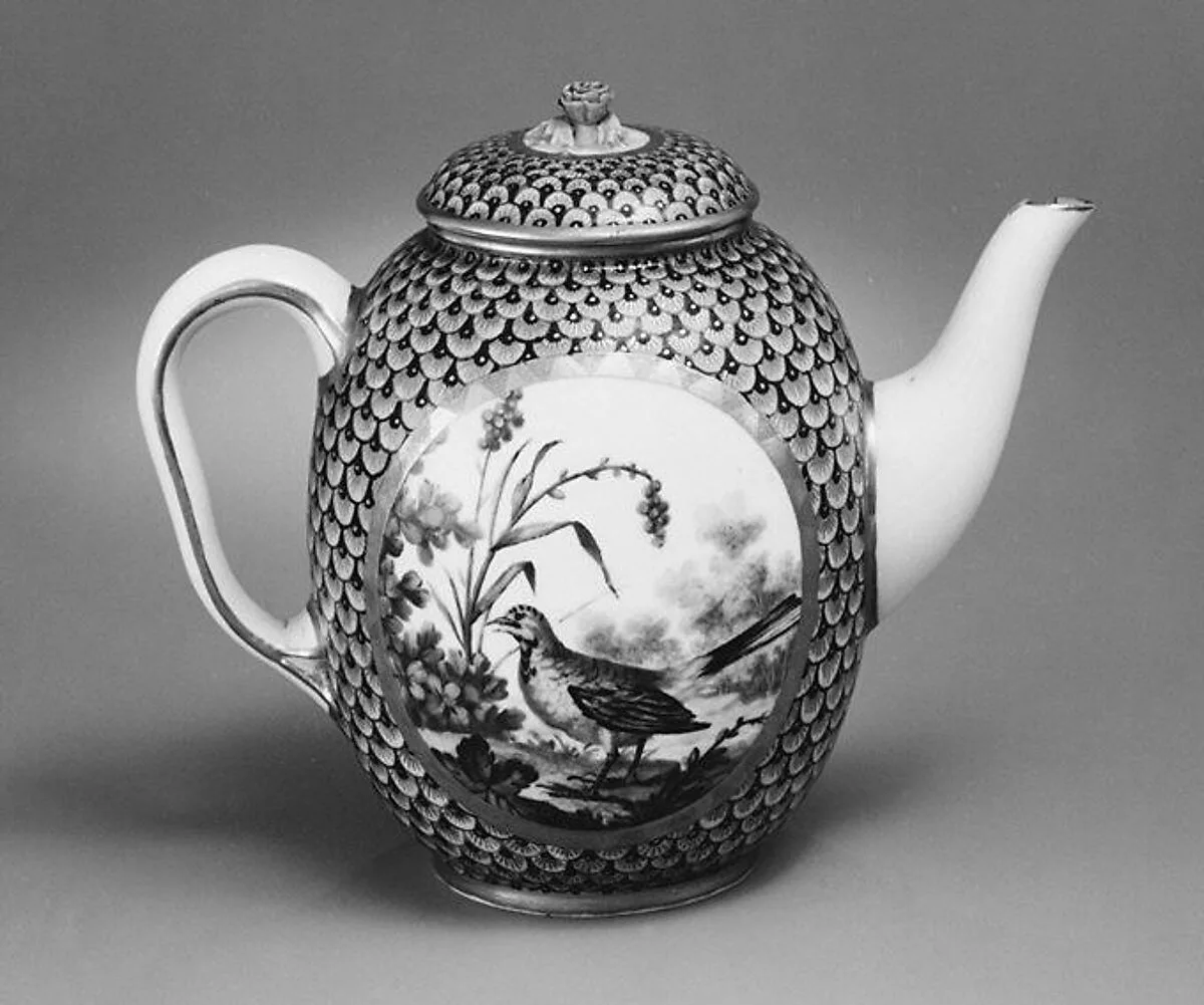 Teapot (théière calabre) (part of a service) — Sèvres Manufactory|François-Joseph Aloncle