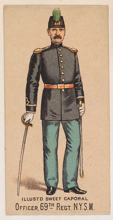 Officer, 69th Regiment, New York State Militia, from the Military Series (N224) issued by Kinney Tobacco Company to promote Sweet Caporal Cigarettes — Kinney Brothers Tobacco Company