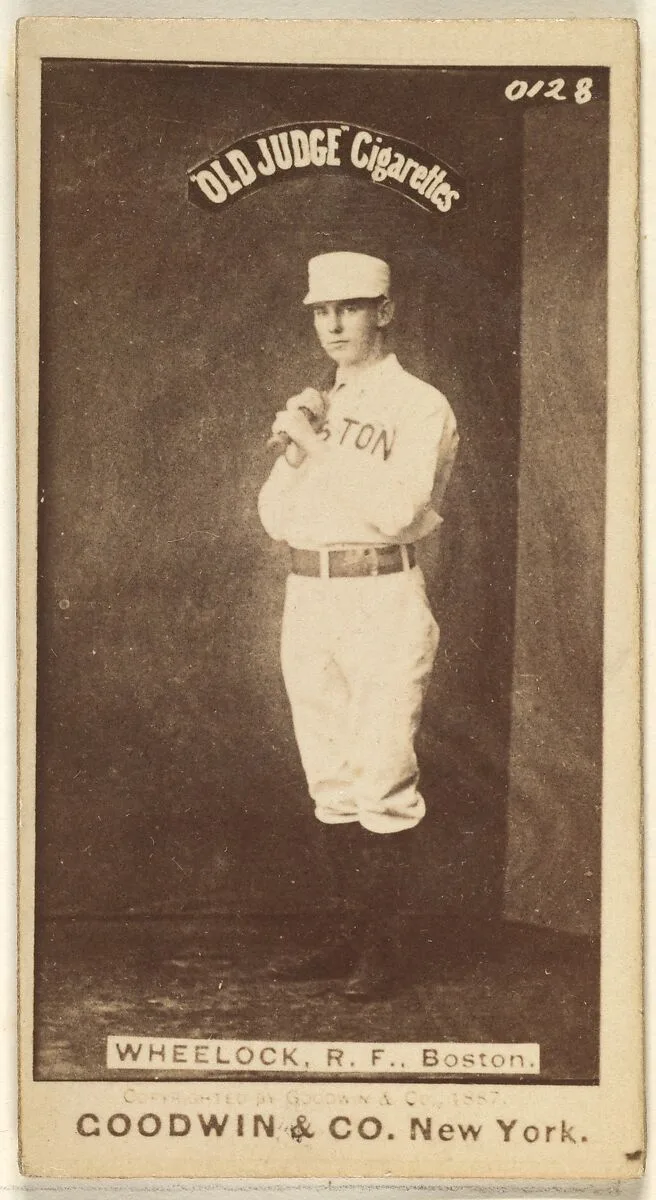 Wheelock, Right Field, Boston, from the Old Judge series (N172) for Old Judge Cigarettes — Goodwin & Company