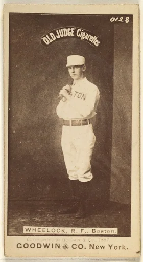 Wheelock, Right Field, Boston, from the Old Judge series (N172) for Old Judge Cigarettes