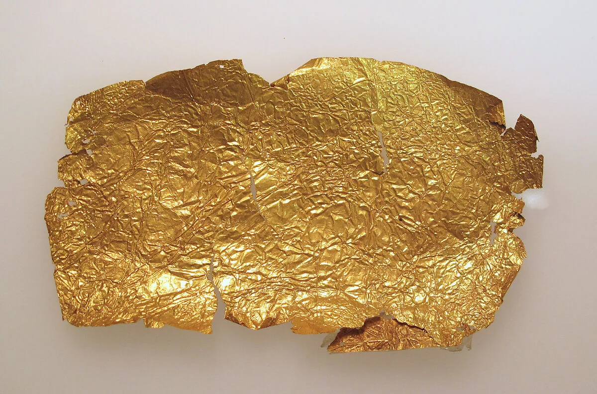 Frontlet of gold leaf — Unknown