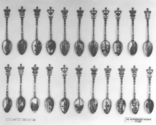 Souvenir spoon with view of the Pöstlingberg, Linz