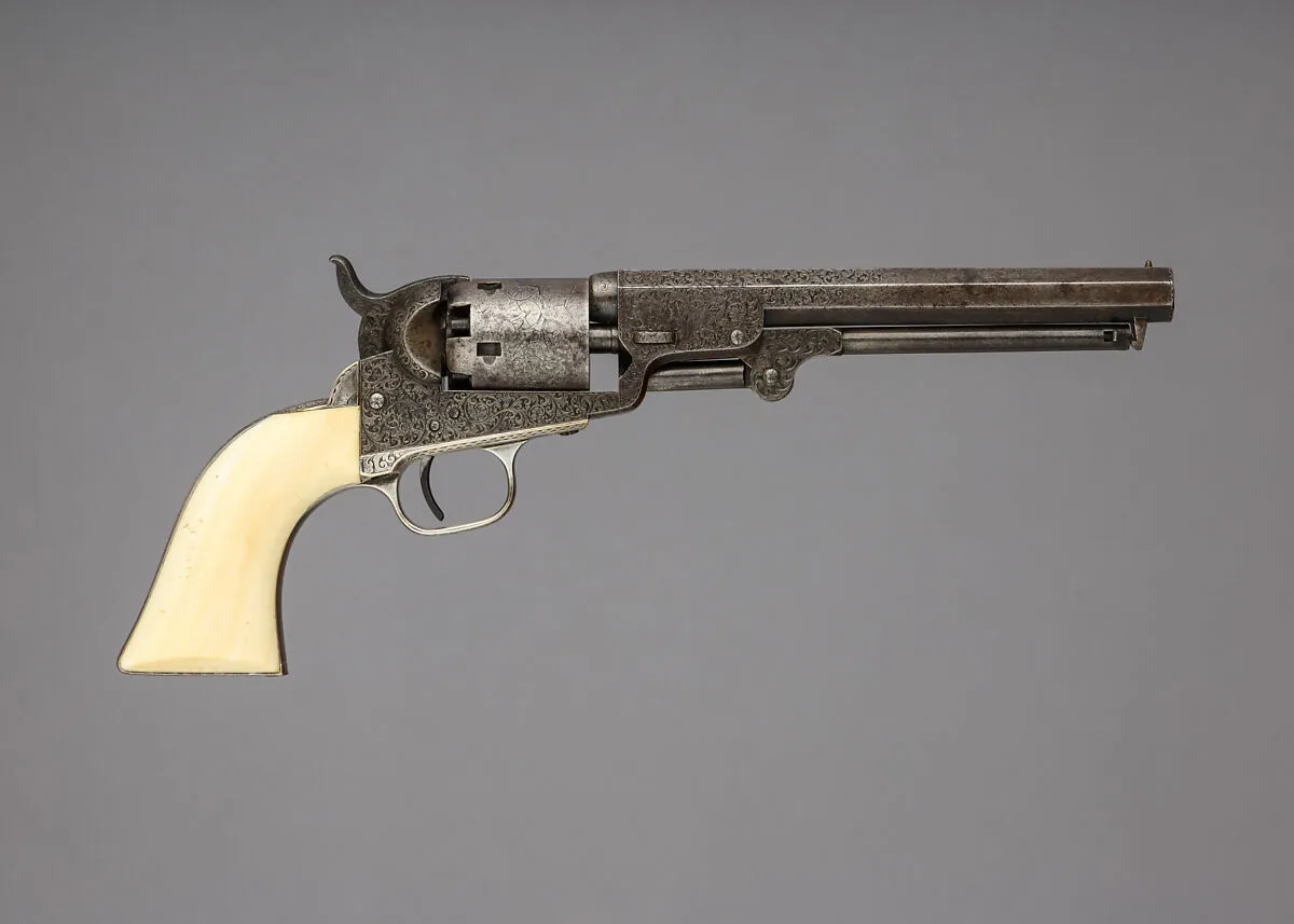 Colt Model 1849 Pocket Percussion Revolver, Serial no. 81015 — Gustave Young|Samuel Colt
