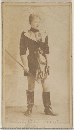 Marcella Berg, from the Actors and Actresses series (N45, Type 8) for Virginia Brights Cigarettes