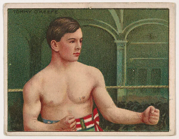 Tommy O'Keefe, from the Champion Pugilists series (T219), issued by Mecca and Hassan Cigarettes — Hassan Cigarettes|Mecca Cigarettes