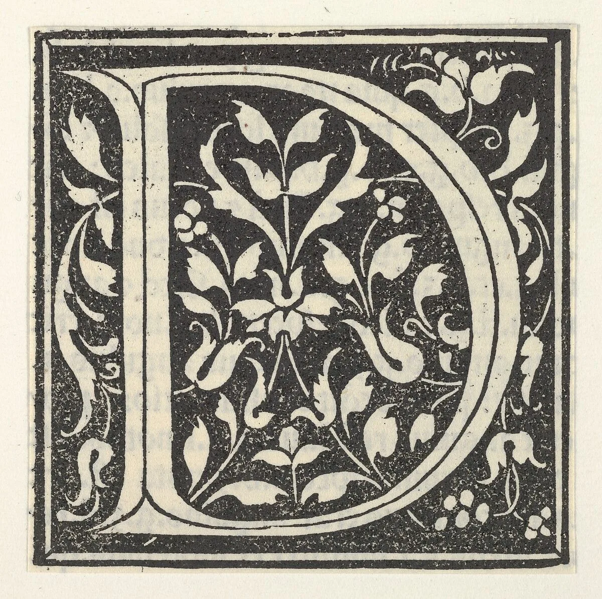 Initial letter D — Anonymous, Italian, 15th century