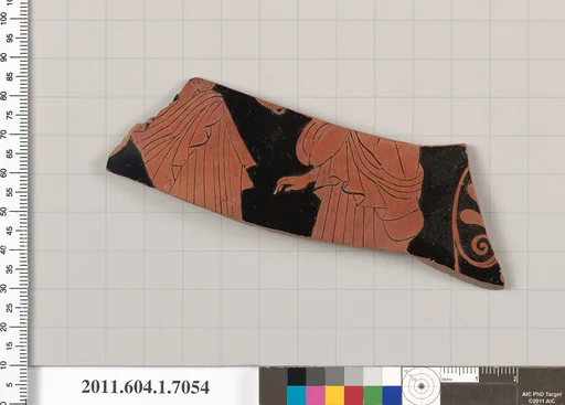 Terracotta fragment of a kylix (drinking cup)
