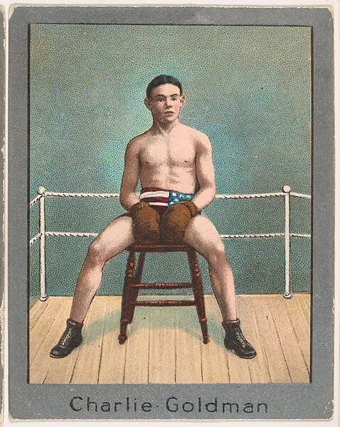 Charlie Goldman, from the Champion Athlete and Prize Fighter series (T220), issued by Mecca and Tolstoi Cigarettes — Tolstoi Cigarettes|Mecca Cigarettes