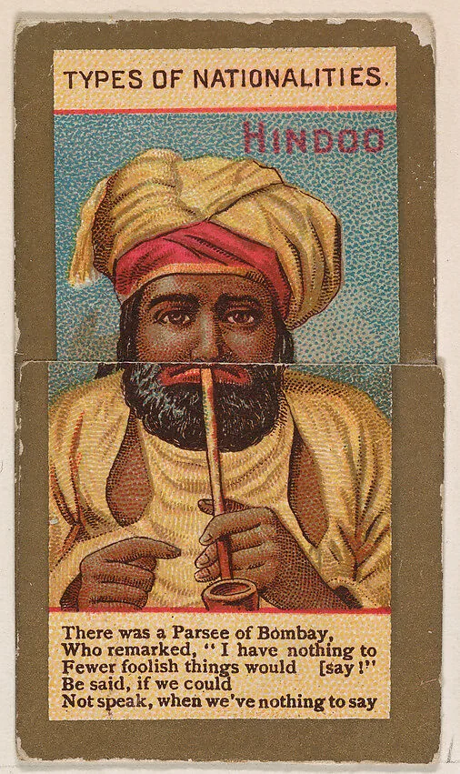 Hindoo, from Types of Nationalities (N240) issued by Kinney Bros. — Kinney Brothers Tobacco Company