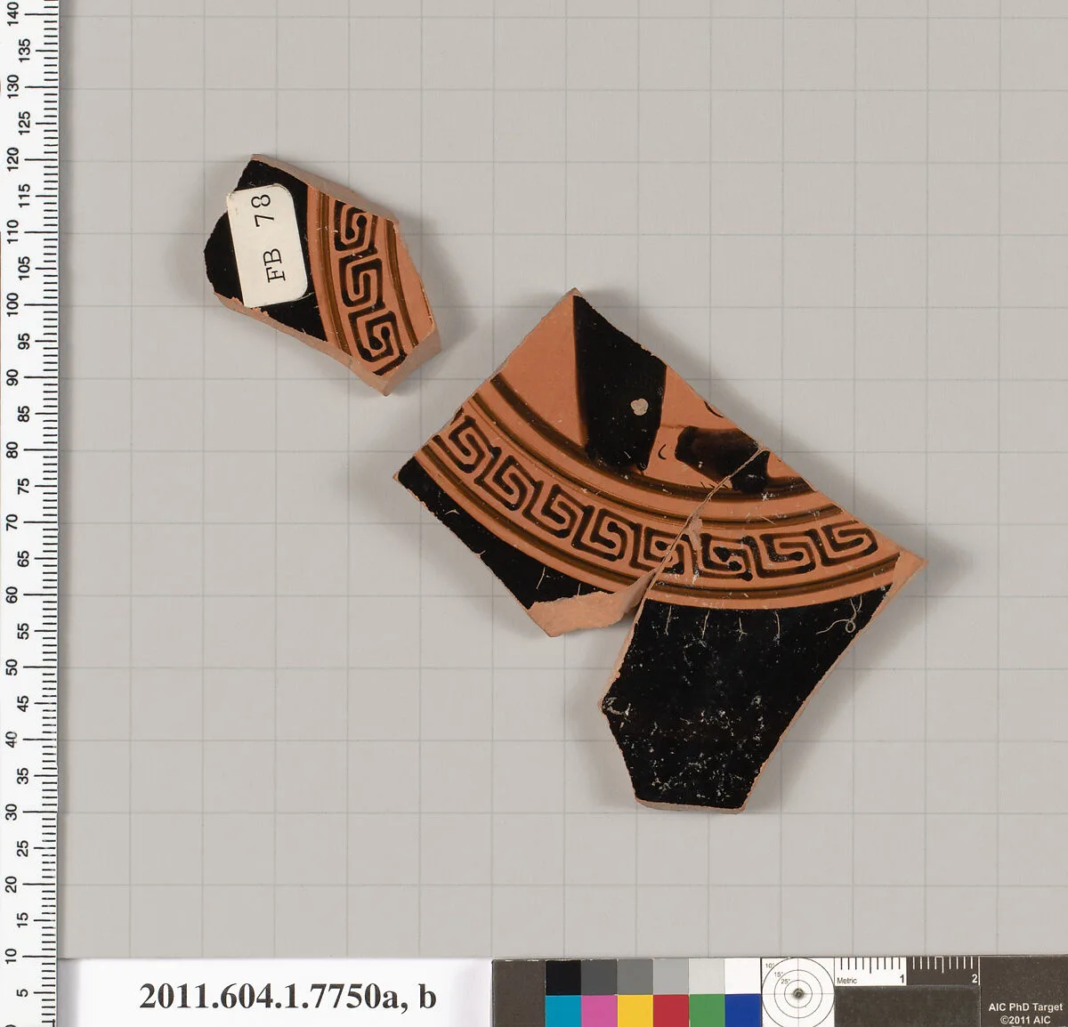 Terracotta fragments of a kylix (drinking cup) — Unknown