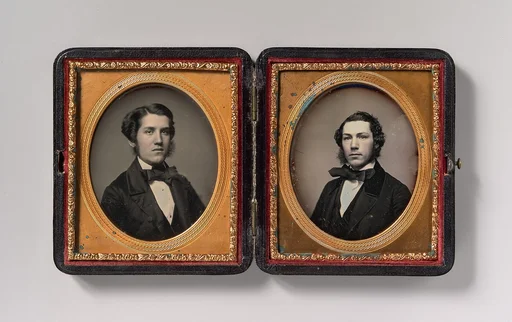 [Double Plate: Two Men with Sideburns]