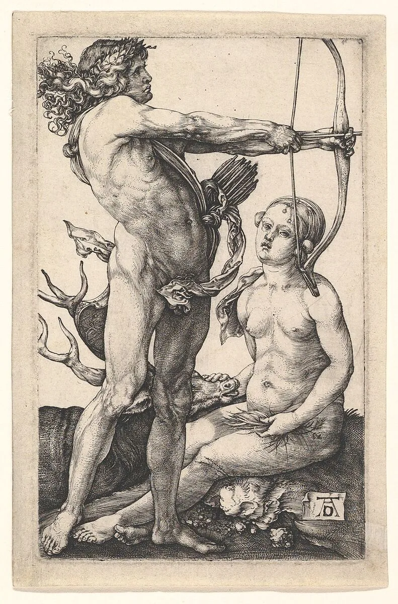 Apollo and Diana — Albrecht Dürer