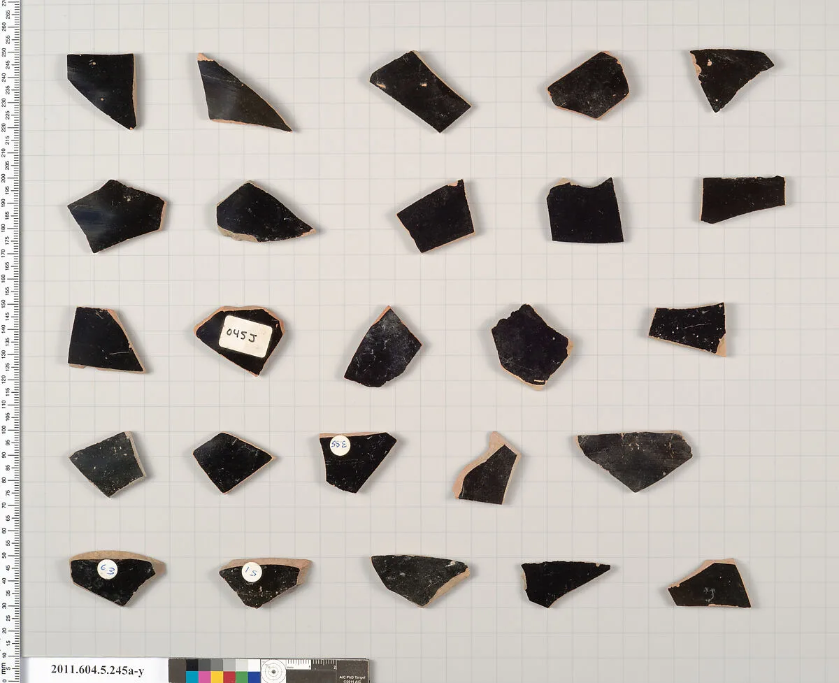 Terracotta fragments of kylikes (drinking cups) — Unknown