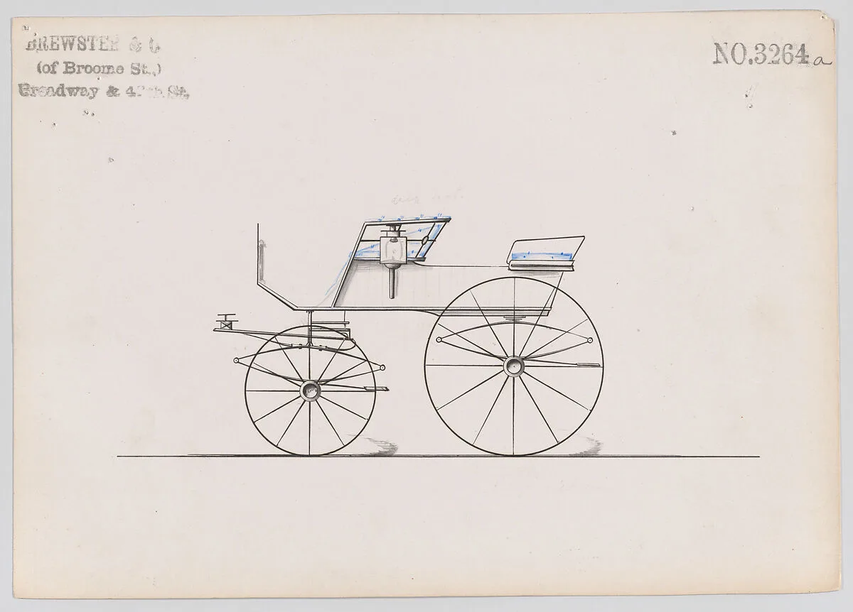 Design for T-Cart, no. 3264a — Brewster & Co.