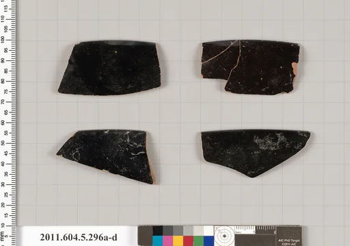 Terracotta rim fragments of kylikes (drinking cups)