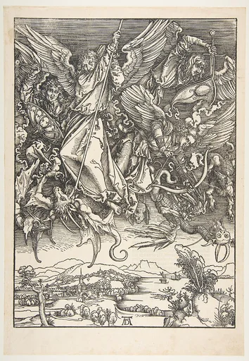 Saint Michael Fighting the Dragon, from "The Apocalypse"