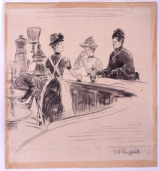Women at the Counter — Jean-François Raffaëlli