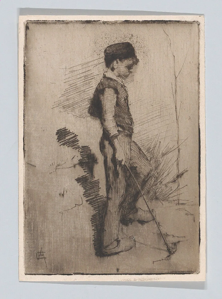 Boy with a Stick — Elizabeth Forbes